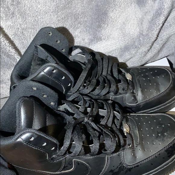 All Black High Top Air Force 1’s - Picture 4 of 4